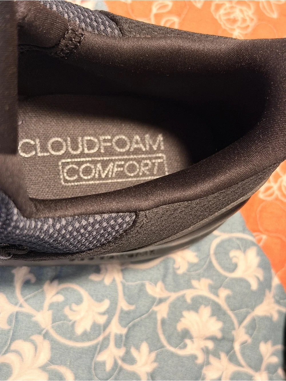 Adidas Cloudfoam Comfort Slip-On Sneakers Men’s 9.5 Black Walking Shoes